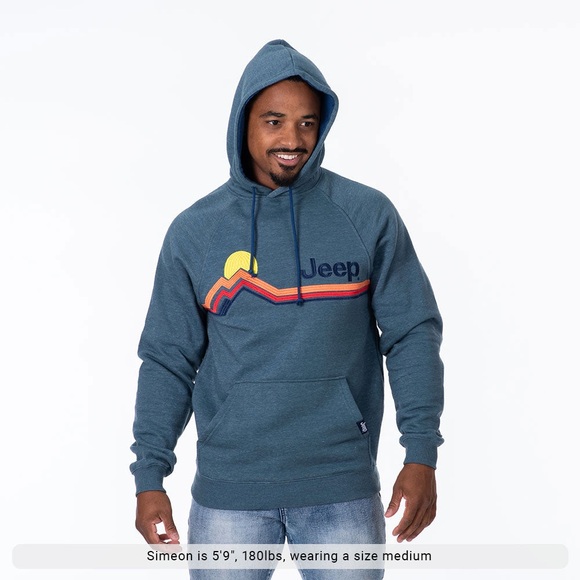 Other - SOLD Buck-Wear JEEP - MOUNTAIN STRIPE RAGLAN HOODIE